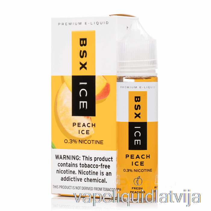 Persiku Ledus - Bsx Ledus - 60ml 6mg Vape šķidrums